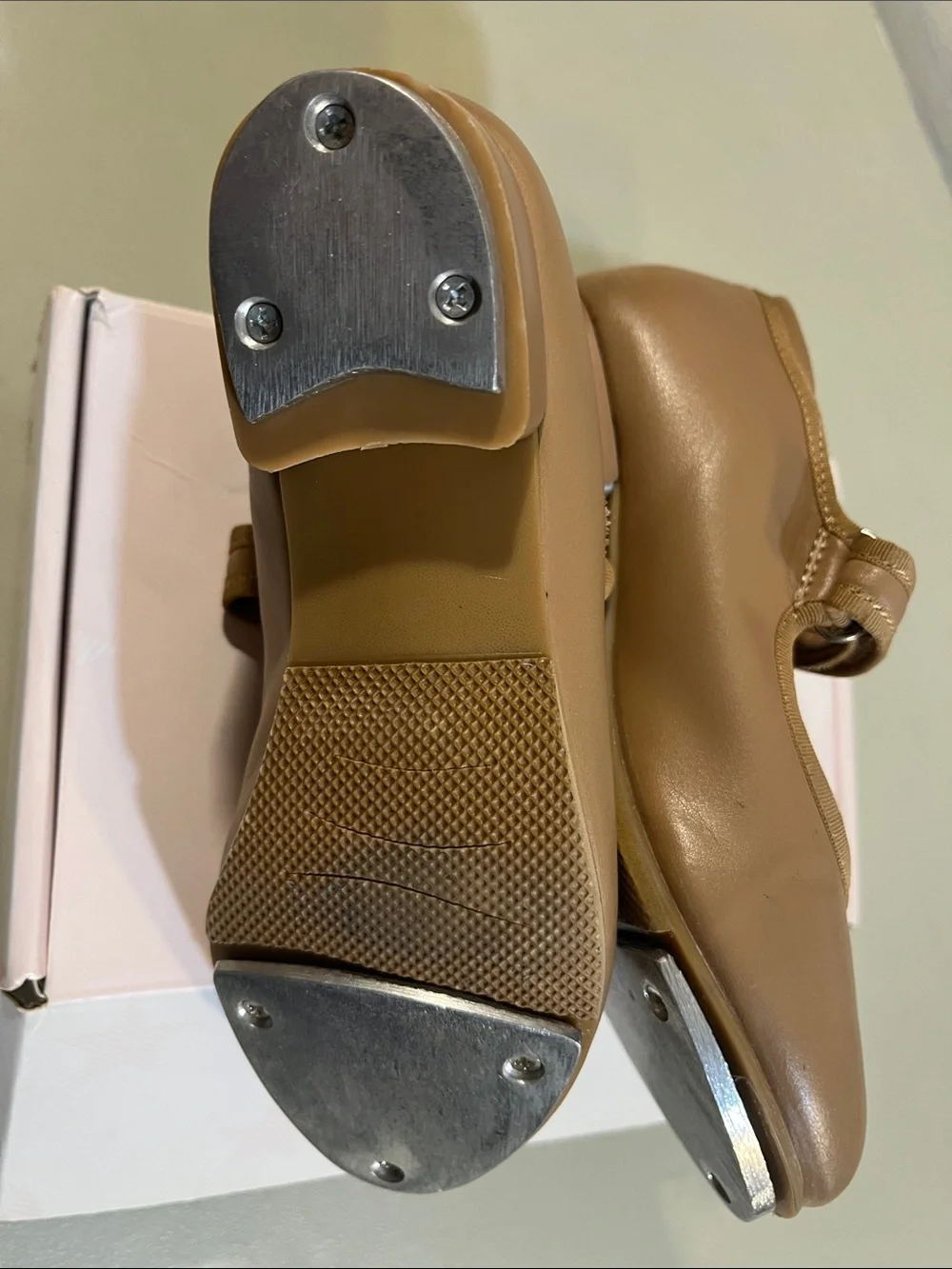 Elle Girls' Mary Jane Dance Shoes in Tan